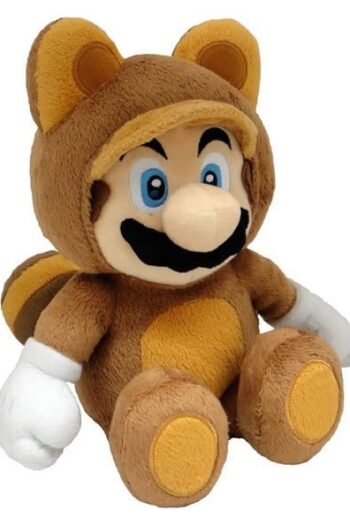 Super Mario Plush Figure Tanooki Mario 22 cm