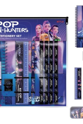 KPop Demon Hunters 12-Piece Stationery Set A4 Bumper