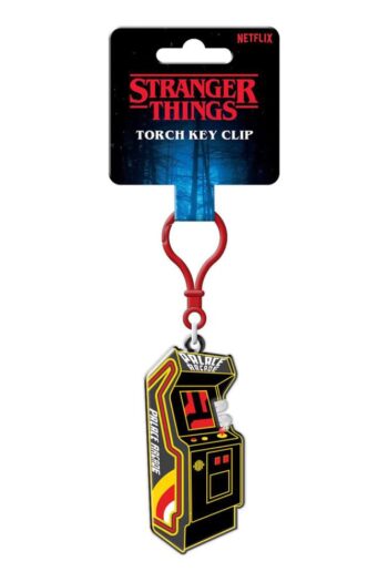 Stranger Things Torch Key Clip Keychain Arcade Unit