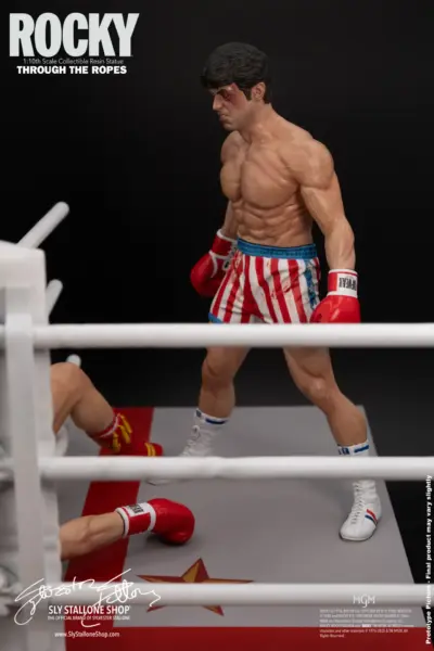 Rocky Over Drago Through The Ropes 1/10 Statue Sylvester Stallone - immagine 6