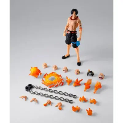 One Piece Portgas.d.ace Marineford S.h.figuarts by Bandai - immagine 4