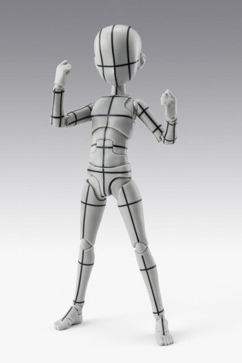 S.H.Figuarts Action Figure Body-Kun -Ken Sugimori- Edition -Wireframe- (Gray Color Ver.) 13 cm