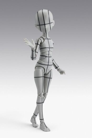 S.H.Figuarts Action Figure Body-Chan -Ken Sugimori- Edition -Wireframe- (Gray Color Ver.) 13 cm