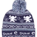 Lilo & Stitch Pom-Pom Beanie Fair Isle