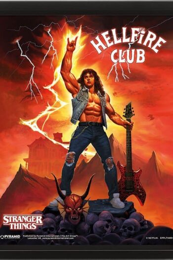 Stranger Things 4 3D Lenticular Poster Hellfire Tribute