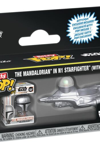 Star Wars Bitty POP! Ride Vinyl Figure N1 w/Mando 2,5 cm
