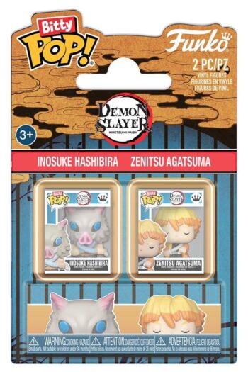 Demon Slayer: Kimetsu no Yaiba Bitty POP! Vinyl Figures 2-Pack Inosuke & Zenitsu 2 cm