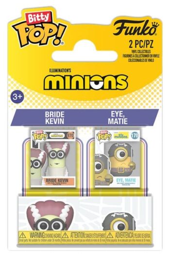 Minions Bitty POP! Vinyl Figures 2-Pack Bride Kevin & Eye, Matie 2 cm