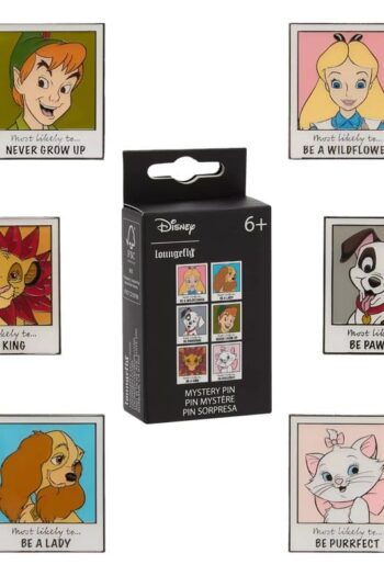 Disney by Loungefly Enamel Pins Blind Box Classics Year Book Display (12)