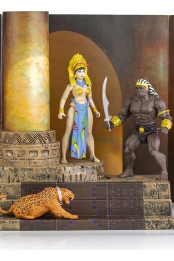 The Savage World of Frazetta Action Figure Set Egyptian Queen & The Guard (Museum Edition) 14 cm