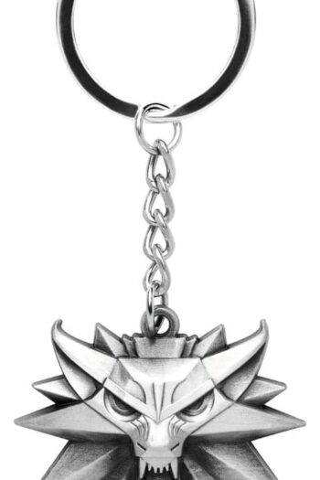 The Witcher 3 Keychain Wolf Medallion