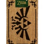 The Legend of Zelda Doormat (Triforce Black) 60 x 40 cm