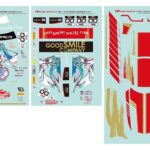 Hatsune Miku GSR Character Customization Series 052 Sticker Set for GSR Cars 1/10 Racing Miku SPA 2025 Ver.