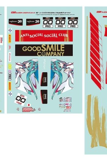 Hatsune Miku GSR Character Customization Series 052 Sticker Set for GSR Cars 1/10 Racing Miku SPA 2025 Ver.