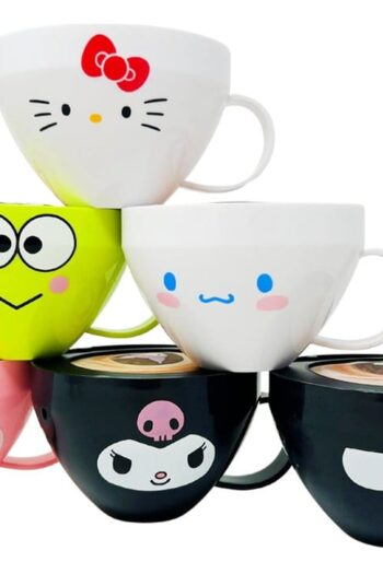 Sanrio Squishy Figures Hello Kitty Cappuccino Display (8)