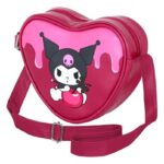 Sanrio Casual Heart Shoulder Bag Kuromi Cherry