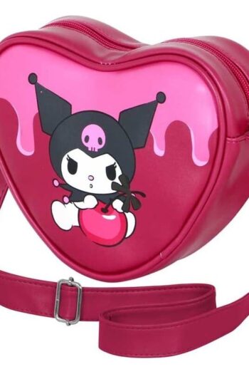 Sanrio Casual Heart Shoulder Bag Kuromi Cherry