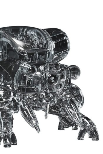 Ghost in the Shell PLAMAX minimum factory Plastic Model Kit Motoko Kusanagi with Fuchikoma: Thermoptic Camouflage Ver. 8 cm