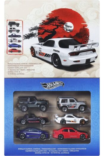Hot Wheels Silver Series Die-Cast Vehicle 6-Pack 1/64 Streets of Japan