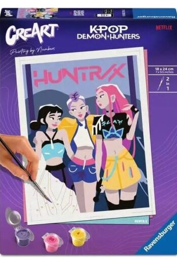 KPop Demon Hunters CreArt Paint by Numbers Painting Set Huntrix