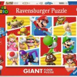 Super Mario Giant Floor Jigsaw Puzzle Mario's Friends and Foes (125 Pieces)