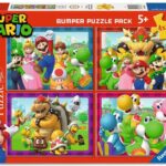 Super Mario Puzzle 4-Pack Time for Mario! (4x100 Pieces)