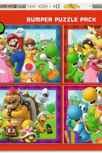 Super Mario Puzzle 4-Pack Time for Mario! (4x100 Pieces)