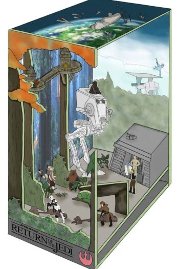 Star Wars Tiny Adventures Book Nook Mini Diorama Battle of Endor 23 cm