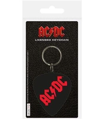 AC/DC PVC Keychain Plectrum