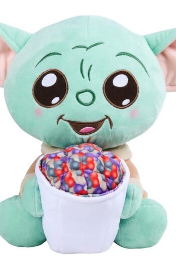 Star Wars Mandalorian Plush Figure Grogu with Popcorn 25 cm
