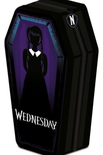 Wednesday Coffin Shaped Pencil Case