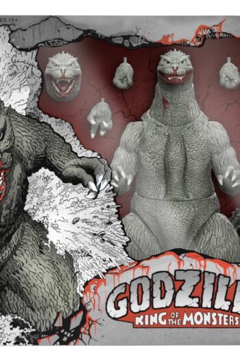 Godzilla (1989) Toho Ultimates Action Figure - Godzilla (Greyscale Comic Book - Thirsty for Blood) 24 cm