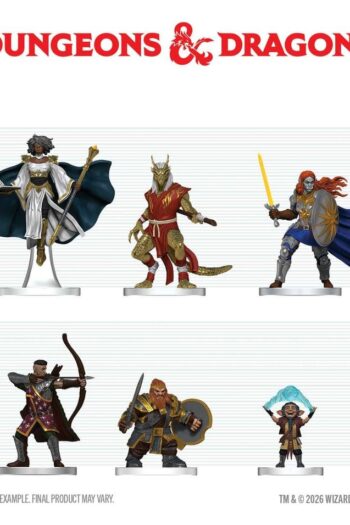 D&D Icons of the Realms Mini Figures Player's Handbook - Swords & Staves Starter Set 20 cm