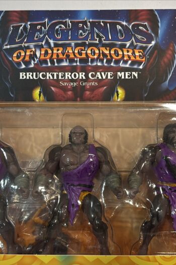Legends of Dragonore - Brukteror Cave Men Tribe Savage Grunts Army 3-Pack 5.5" Figures Boxed Set by Formo Toys