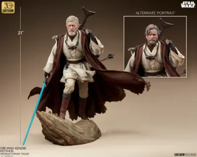 STAR WARS - Mythos - Obi-Wan Kenobi Polystone Statue by Sideshow - immagine 4