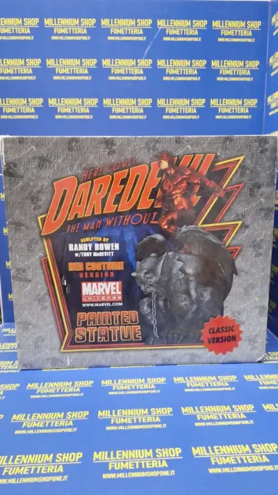 DAREDEVIL STATUE Randy Bowen MARVEL Classic Red Version Limited 822/1500 17.5” - immagine 2