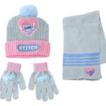 Lilo & Stitch Beanie, Scarf & Gloves 3-Set