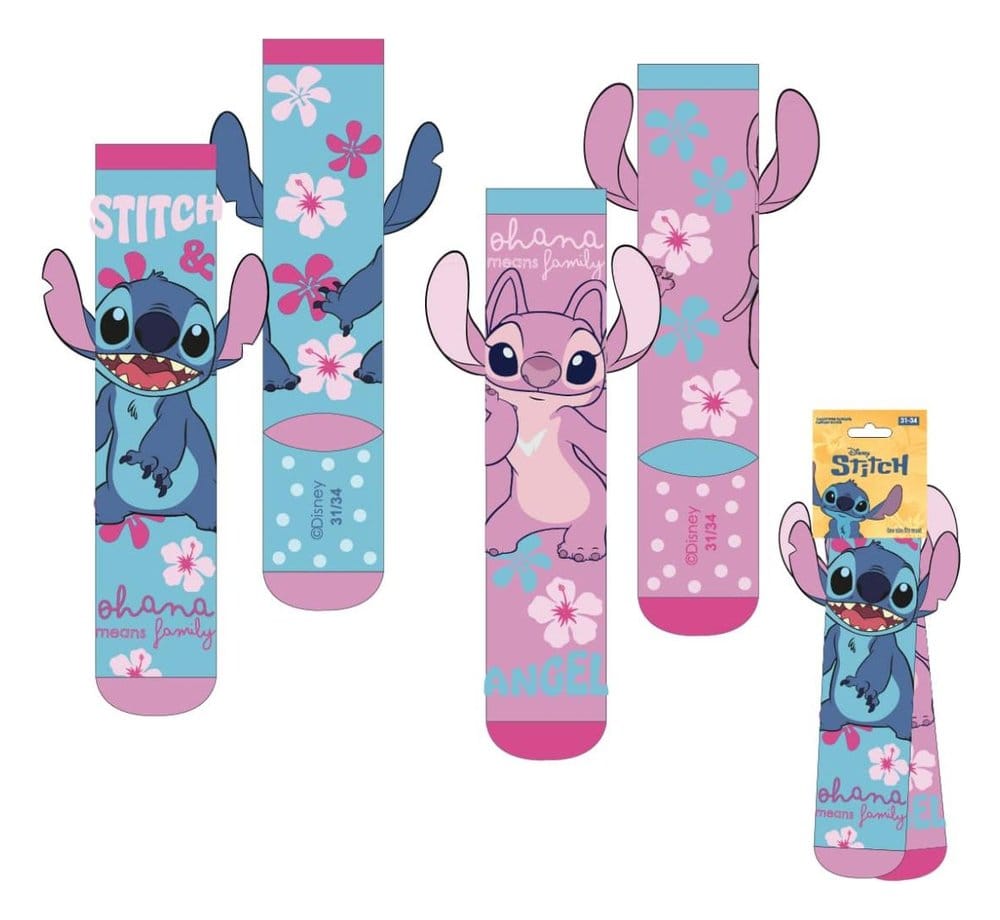 x_cer2900003400 Lilo & Stitch Socks with Applications Stitch 27-34 - immagine 1