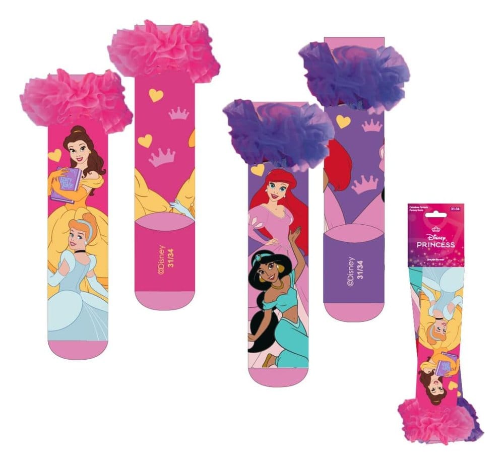 x_cer2900003647 Beauty and the Beast Socks with Applications Belle 27-34 - immagine 1