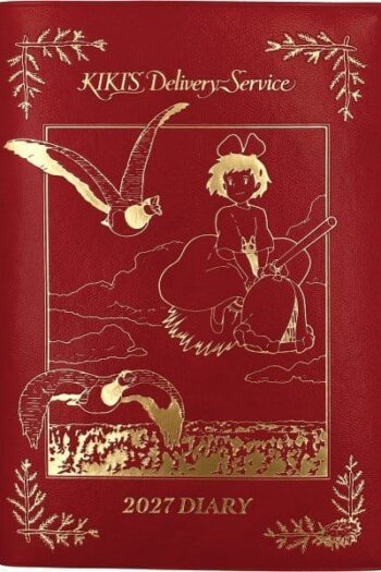 Kiki's Delivery Service Diary Kiki on her broom red gold foil