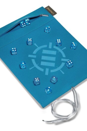 Enhance Tabletop Accessories Roll on a Scroll Dice and Rolling Mat Blue