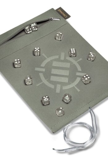 Enhance Tabletop Accessories Roll on a Scroll Dice and Rolling Mat Silver