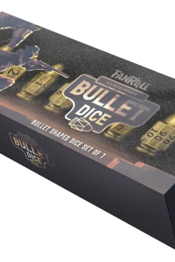 FanRoll Resin Bullet Poly Dice Set Gunslinger (7)