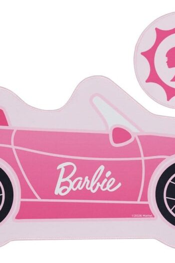 Barbie Desk Pad & Coaster Set Car