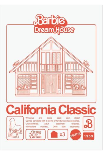 Barbie Art Print California Classic DreamHouse Limited Edition