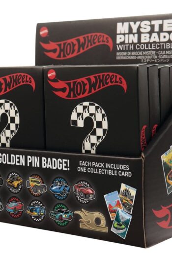 Hot Wheels Mystery Pin Badges Blind Box Display (12)