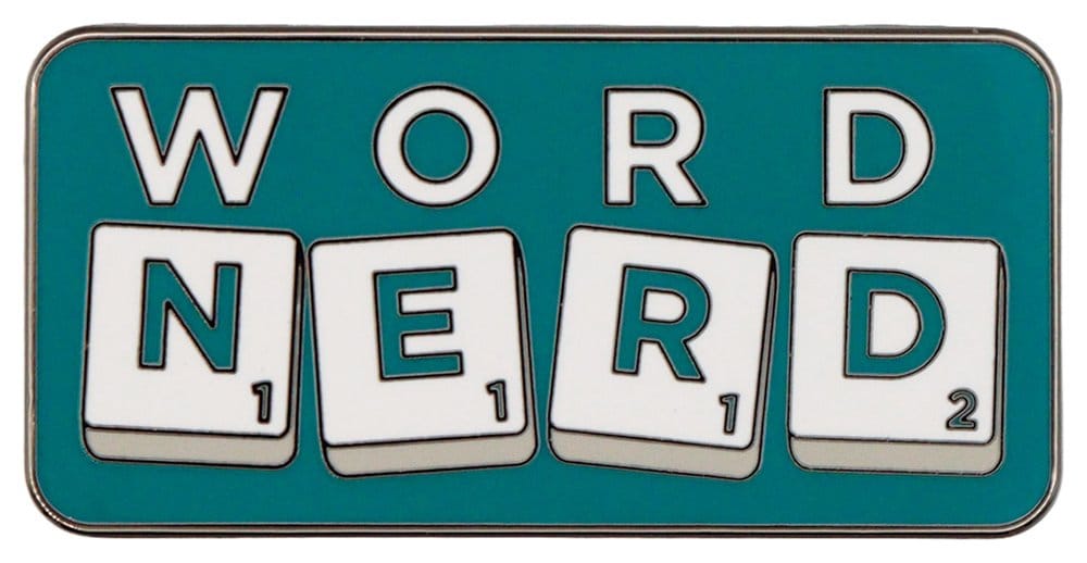 x_fntk-m-sbe01 Scrabble Pin Badge Word Nerd Limited Edition - immagine 1