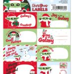 Star Wars Self-Adhesive Labels Christmas