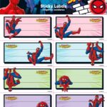 Spider-Man Self-Adhesive Labels