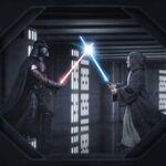 Star Wars Deluxe Art Scale Statue 1/10 Darth Vader Vs Obi-Wan Kenobi (CCXP Exclusive 2025) 24 cm Iron Studios - immagine 2